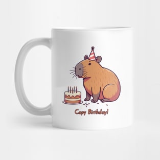 Cappy Capy Birthday Capybara Mug